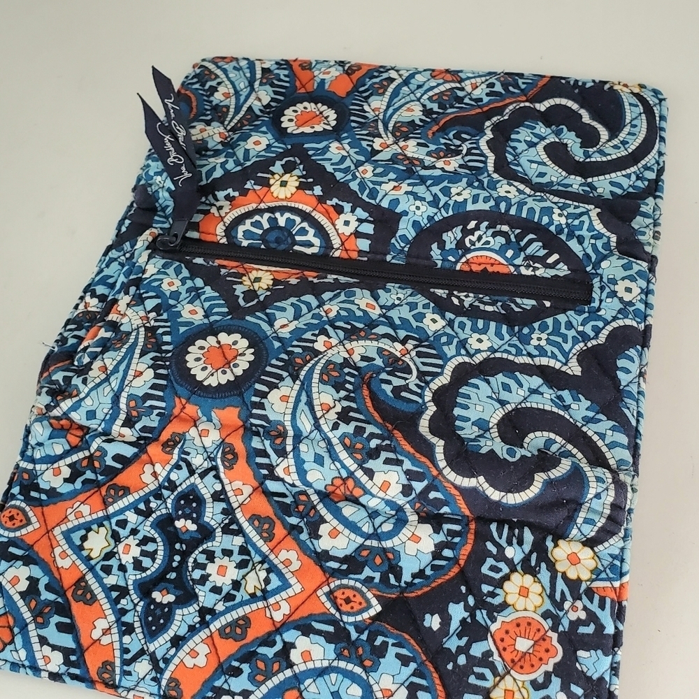 Vera Bradley Marrakesh Navy Blue Pailsey Wallet - Picture 4 of 4